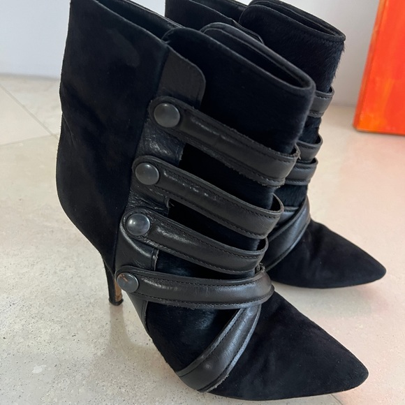 Isabel Marant Suede Ankle Lace-Up Boots - Picture 1 of 6